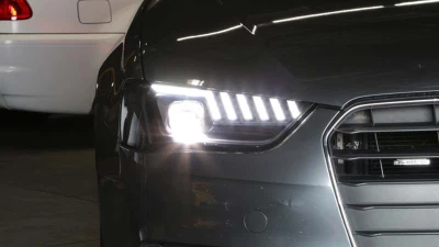 Spyder Auto Apex High Power LED Headlight Black Halogen for Audi A4 S4 2013-2016                                     - PRO-YD-AA413HALAP-BK - Image 13