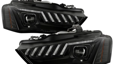 Spyder Auto Apex High Power LED Headlight Black HID for Audi A4/S4 2013-2016                                     - PRO-YD-AA413HIDAP-BK - Image 11