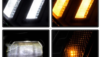 Spyder Auto Apex High Power LED Headlight Black HID for Audi A4/S4 2013-2016                                     - PRO-YD-AA413HIDAP-BK - Image 10