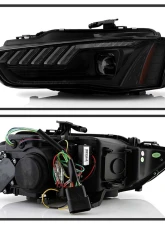 Spyder Auto Apex High Power LED Headlight Black HID for Audi A4/S4 2013-2016                                     - PRO-YD-AA413HIDAP-BK - Image 2