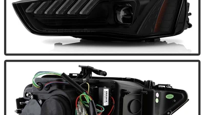 Spyder Auto Apex High Power LED Headlight Black HID for Audi A4/S4 2013-2016                                     - PRO-YD-AA413HIDAP-BK - Image 2