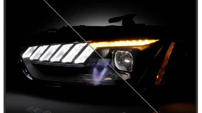 Spyder Auto Apex High Power LED Headlight Black HID for Audi A4/S4 2013-2016                                     - PRO-YD-AA413HIDAP-BK - Image 8