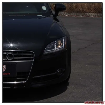 Spyder Auto Signature Sequential Turn Signal Projector Headlight Black for Audi TT 2008-2015 - PRO-YD-ATT08-BK