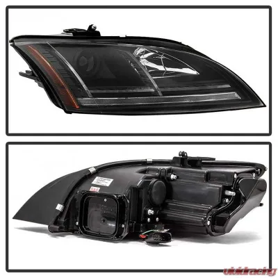 Spyder Auto Signature Sequential Turn Signal Projector Headlight Black for Audi TT 2008-2015 - PRO-YD-ATT08-BK