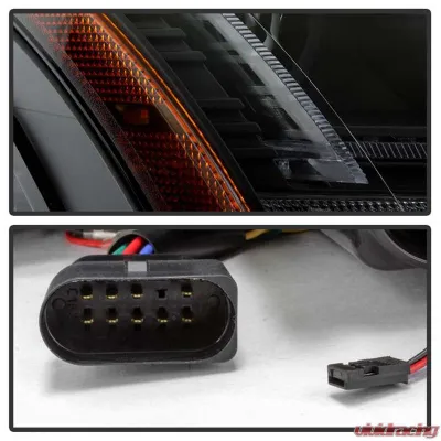 Spyder Auto Signature Sequential Turn Signal Projector Headlight Black for Audi TT 2008-2015 - PRO-YD-ATT08-BK