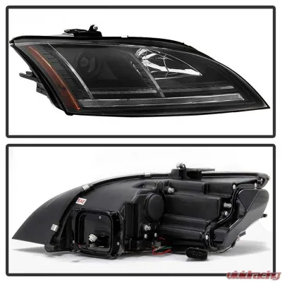 Spyder Auto Signature Sequential Turn Signal Projector Headlight HID Xenon Black Audi TT 2008-2011 - PRO-YD-ATT08-HID-BK