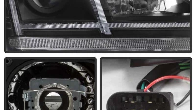 Spyder Auto Signature Sequential Turn Signal Projector Headlight HID Xenon Black Audi TT 2008-2011                                     - PRO-YD-ATT08-HID-BK - Image 3