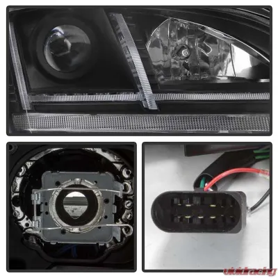 Spyder Auto Signature Sequential Turn Signal Projector Headlight HID Xenon Black Audi TT 2008-2011 - PRO-YD-ATT08-HID-BK