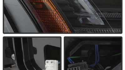 Spyder Auto Signature Sequential Turn Signal Projector Headlight HID Xenon Black Audi TT 2008-2011                                     - PRO-YD-ATT08-HID-BK - Image 4