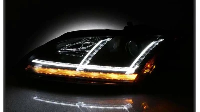 Spyder Auto Signature Sequential Turn Signal Projector Headlight HID Xenon Black Audi TT 2008-2011                                     - PRO-YD-ATT08-HID-BK - Image 6