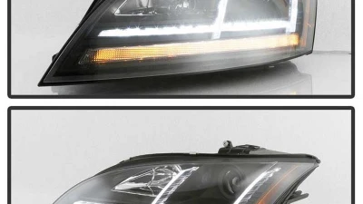 Spyder Auto Signature Sequential Turn Signal Projector Headlight HID Xenon Black Audi TT 2008-2011                                     - PRO-YD-ATT08-HID-BK - Image 8
