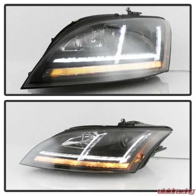 Spyder Auto Signature Sequential Turn Signal Projector Headlight HID Xenon Black Audi TT 2008-2011 - PRO-YD-ATT08-HID-BK