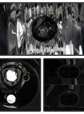 Spyder Auto Black LED Halo Projector Headlights for BMW E46 330xi 2002-2005                                     - PRO-YD-BMWE4602-4D-AM-BK - Image 5