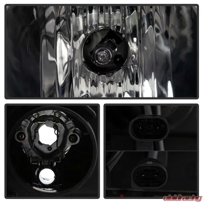 Spyder Auto Black LED Halo Projector Headlights for BMW E46 330xi 2002-2005 - PRO-YD-BMWE4602-4D-AM-BK