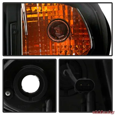 Spyder Auto Black LED Halo Projector Headlights for BMW E46 330xi 2002-2005 - PRO-YD-BMWE4602-4D-AM-BK
