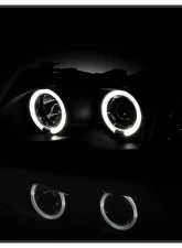 Spyder Auto Black LED Halo Projector Headlights for BMW E46 330xi 2002-2005                                     - PRO-YD-BMWE4602-4D-AM-BK - Image 9