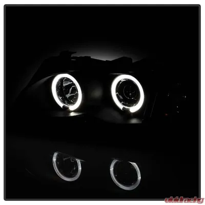 Spyder Auto Black LED Halo Projector Headlights for BMW E46 330xi 2002-2005 - PRO-YD-BMWE4602-4D-AM-BK