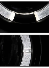 Spyder Auto Black LED Halo Projector Headlights for BMW E46 330xi 2002-2005                                     - PRO-YD-BMWE4602-4D-AM-BK - Image 10