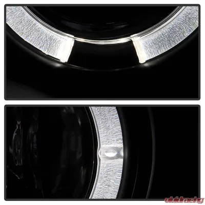 Spyder Auto Black LED Halo Projector Headlights for BMW E46 330xi 2002-2005 - PRO-YD-BMWE4602-4D-AM-BK