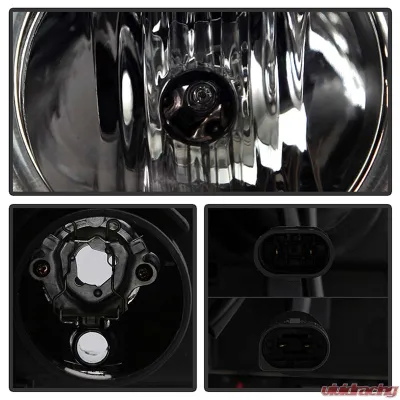 Spyder Auto 1-Piece Smoke LED Halo Projector Headlights for BMW E46 330xi 2002-2005 - PRO-YD-BMWE4602-4D-AM-SM