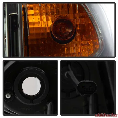 Spyder Auto 1-Piece Smoke LED Halo Projector Headlights for BMW E46 330xi 2002-2005 - PRO-YD-BMWE4602-4D-AM-SM