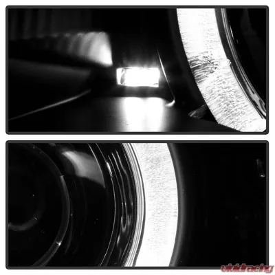 Spyder Auto Black LED Halo Projector Headlight for 2004-2006 BMW E46 330xi 2-Door - PRO-YD-BMWE4604-2DR-HL-BK