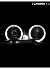 Spyder Auto Black LED Halo Projector Headlight for 2004-2006 BMW E46 330xi 2-Door                                     - PRO-YD-BMWE4604-2DR-HL-BK - Image 12