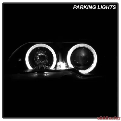 Spyder Auto Black LED Halo Projector Headlight for 2004-2006 BMW E46 330xi 2-Door - PRO-YD-BMWE4604-2DR-HL-BK