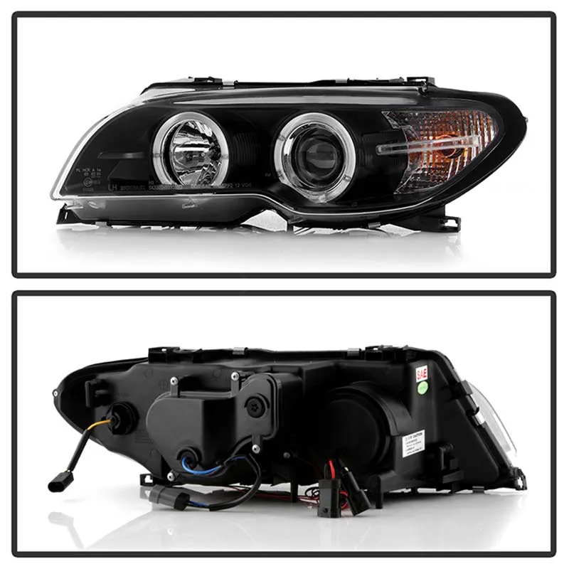 Spyder Auto Black LED Halo Projector Headlight with High H1 Spyder Auto Black LED Halo Projector Headlight with High H1