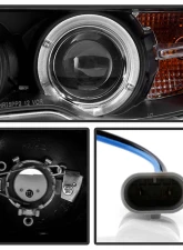 Spyder Auto Black LED Halo Projector Headlight for 2004-2006 BMW E46 330xi 2-Door                                     - PRO-YD-BMWE4604-2DR-HL-BK - Image 3