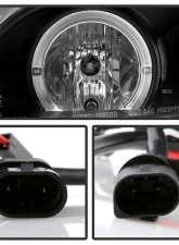 Spyder Auto Black LED Halo Projector Headlight for 2004-2006 BMW E46 330xi 2-Door                                     - PRO-YD-BMWE4604-2DR-HL-BK - Image 4