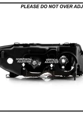 Spyder Auto Black LED Halo Projector Headlight for 2004-2006 BMW E46 330xi 2-Door                                     - PRO-YD-BMWE4604-2DR-HL-BK - Image 8