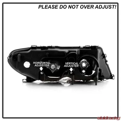 Spyder Auto Black LED Halo Projector Headlight for 2004-2006 BMW E46 330xi 2-Door - PRO-YD-BMWE4604-2DR-HL-BK
