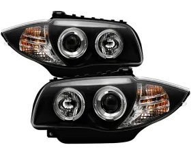 Spyder Auto Halo Black Projector Headlights for BMW E87 1-Series 2008-2010
