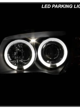 Spyder Auto Halo Black Projector Headlights for BMW E87 1-Series 2008-2010                                     - PRO-YD-BMWE87-HL-BK - Image 11