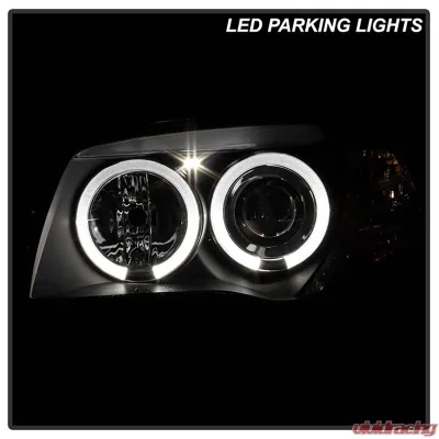 Spyder Auto Halo Black Projector Headlights for BMW E87 1-Series 2008-2010 - PRO-YD-BMWE87-HL-BK