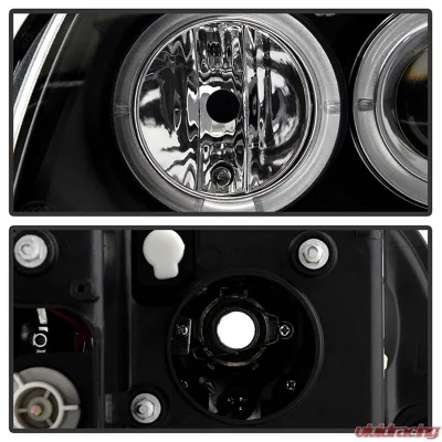 Spyder Auto Halo Black Projector Headlights for BMW E87 1-Series 2008-2010 - PRO-YD-BMWE87-HL-BK