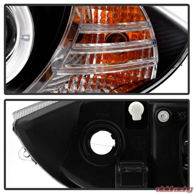 Spyder Auto Halo Black Projector Headlights for BMW E87 1-Series 2008-2010 - PRO-YD-BMWE87-HL-BK