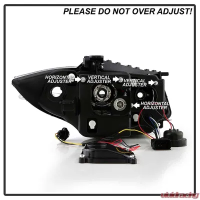 Spyder Auto Halo Black Projector Headlights for BMW E87 1-Series 2008-2010 - PRO-YD-BMWE87-HL-BK
