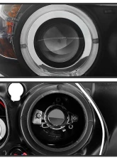 Spyder Auto Halo Amber Black Projector Headlights for BMW E90 3-Series 2006-2008                                     - PRO-YD-BMWE9005-AM-BK - Image 4