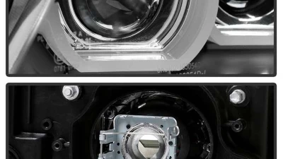 Spyder Auto Signature Projector Headlights HID Black for BMW E90 3-Series 2009-2012                                     - PRO-YD-BMWE9009-AFSHID-BK - Image 3