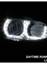 Spyder Auto Signature Projector Headlights LED DRL Chrome for BMW E92 3 Series 2008-2010                                     - PRO-YD-BMWE9208-DRL-C - Image 9