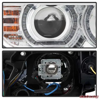 Spyder Auto Signature Projector Headlights LED DRL Chrome for BMW E92 3 Series 2008-2010 - PRO-YD-BMWE9208-DRL-C