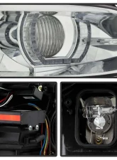 Spyder Auto Signature Projector Headlights LED DRL Chrome for BMW E92 3 Series 2008-2010                                     - PRO-YD-BMWE9208-DRL-C - Image 4