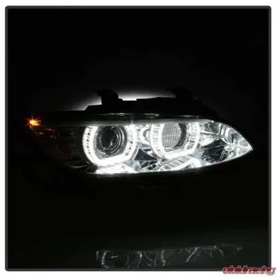 Spyder Auto Signature Projector Headlights LED DRL Chrome for BMW E92 3 Series 2008-2010 - PRO-YD-BMWE9208-DRL-C