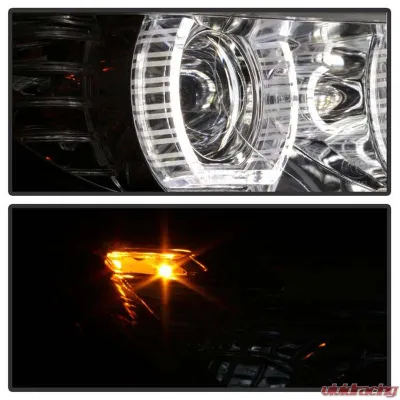 Spyder Auto Signature Projector Headlights LED DRL Chrome for BMW E92 3 Series 2008-2010 - PRO-YD-BMWE9208-DRL-C