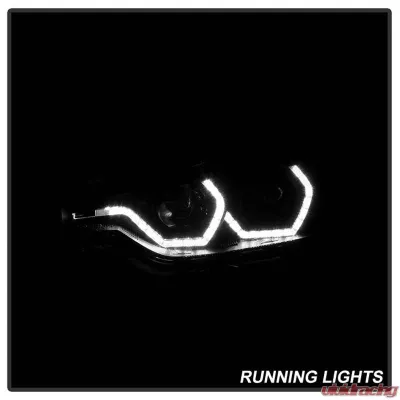 Spyder Auto Projector Headlights LED DRL Black for BMW 3-Series F30 2012-2014 - PRO-YD-BMWF3012-DRL-BK