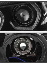 Spyder Auto Projector Headlights LED DRL Black for BMW 3-Series F30 2012-2014                                     - PRO-YD-BMWF3012-DRL-BK - Image 3