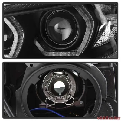 Spyder Auto Projector Headlights LED DRL Black for BMW 3-Series F30 2012-2014 - PRO-YD-BMWF3012-DRL-BK