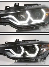 Spyder Auto Projector Headlights LED DRL Black for BMW 3-Series F30 2012-2014                                     - PRO-YD-BMWF3012-DRL-BK - Image 8